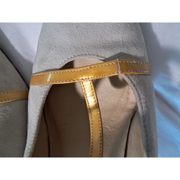 LARRY STUART Suede Mary Jane Skinny Heels Size 8.5 Price is Firm Selling "As Is" - Picture 12 of 15